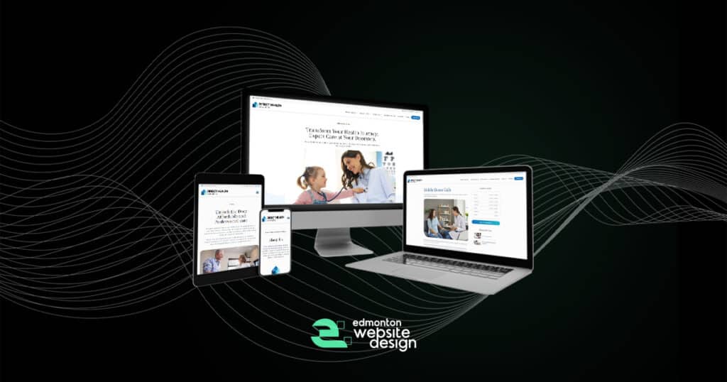 Direct Health Solutions Website built by Edmonton Website Design